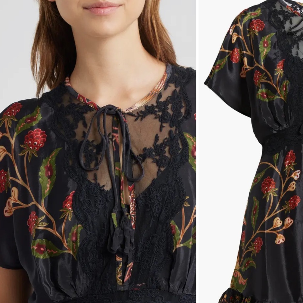 Berry Garden Embroidered Satin Minidress
FARM Rio NEW - Picture 4 of 11